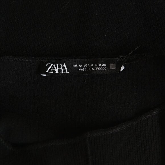 NWT Zara Black Sweater Ribbed Long Sleeve Size Medium - Picture 7 of 10